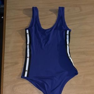 Blue bodysuit